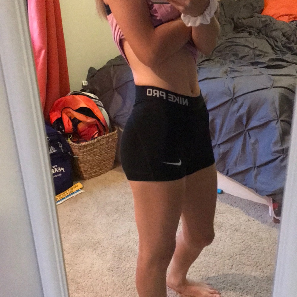 Nike pro spandex shorts